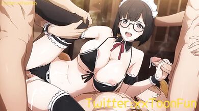 Coffee Maid Serves Her Lord Rough Blowjob Handjob in Raw Adult Animation