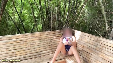Pinay wild outdoor masturbation tears public climax