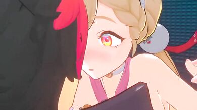 Alice Thymefield destroyed by gallons of hentai cum big tits