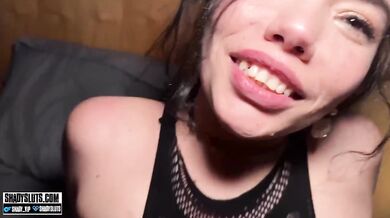 Cuban Brunette Gets Face Fucked Hard Rough Missionary Pounding