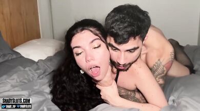Cuban Brunette Gets Face Fucked Hard Rough Missionary Pounding