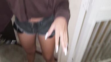 My neighbor's tight little ass gets destroyed right at her front door