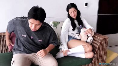 Slave Employee Gets Her Pussy Fucked Raw And Choked On Loads