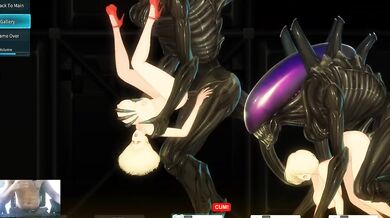 Huge aliens brutally pound 18 year blonde into creampie sluts heaven