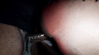 Lagos babe becomes pornstar with huge BBC stuffed deep from back