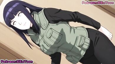 Naruto Big Tits Hinata Hyuga Green Suit Rough Blowjob Hentai