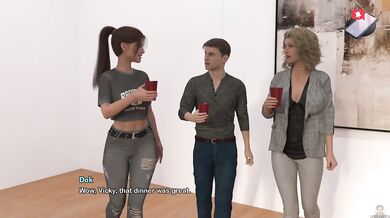 Bimbo Latina Gets Futa Rod Destroyed in Visual Novel Gangbang