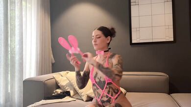 Latina Tattoo Baddie destroyed by small tits BTS with Blaze Rager and Andres Acosta