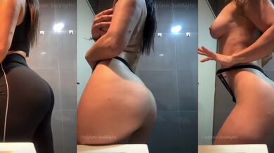 Curvy milf strips in wet panties for your every day pleasure