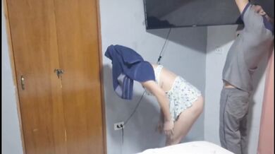 TV cable tech got his face buried in my bare pussy no condom raw hardcore fuck