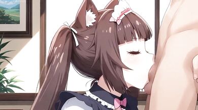Chocola Greeted Him With A Creamy Anal Cumfill