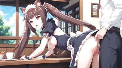Chocola Greeted Him With A Creamy Anal Cumfill