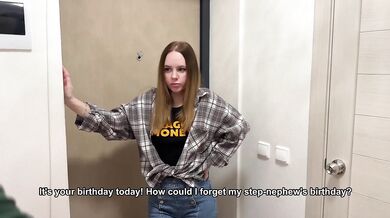 Step aunt ruined my birthday with her cheating wife pussy and doggy style cumshot