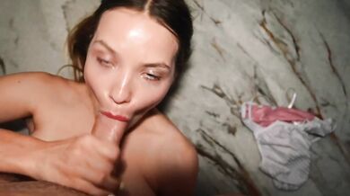 Uncle tongue fucks her throat raw in thick POV blowjob
