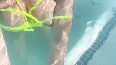 Artemisia flashes her soaked tits smoking underwater big tits italian smoke fetish