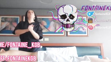 Big ass milf gags on massive tits deepthroat ride