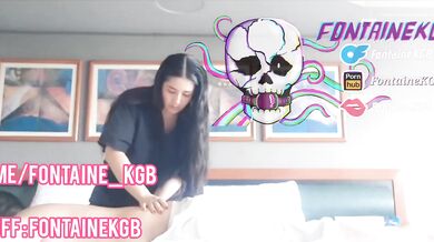 Big ass milf gags on massive tits deepthroat ride