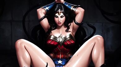 Big Titty Wonder Woman Gets Raped By Tentacle Monster