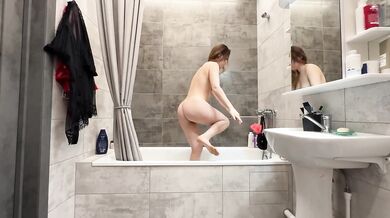 Plumber paid in kind deep in her juicy pink mess