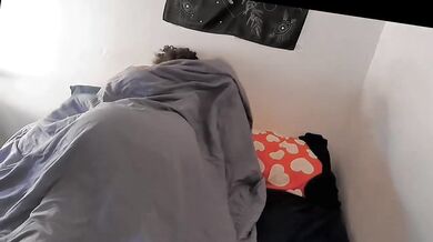Thick ebony pawg rides dick in college dorm sneaky fuck