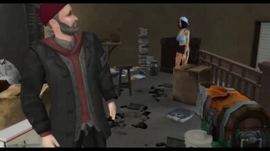 Asian MILF destroyed by hobo in abandoned building creampie anal