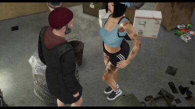 Asian MILF destroyed by hobo in abandoned building creampie anal