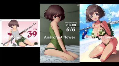Akiyama Yukari Gushing Fap Challenge Destroyed