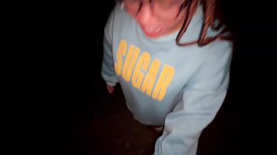 Hormonal women beg for sloppy lesbian tongue in public pussy