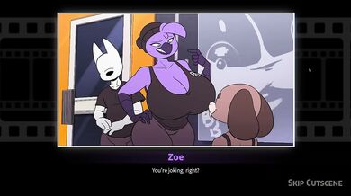 Zoe takes control her big tits choke him while furry porno beats banger