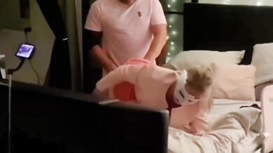 British MILF gets fucked raw while husband watches and cries