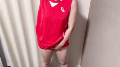 Track Team Girl Masturbates Stiff Scented Cock On Grandstand