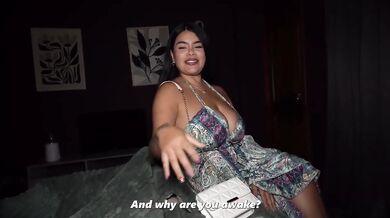 My sister-in-law forgot her bed clothes Issane & Horvex big tits busty blowjob POV