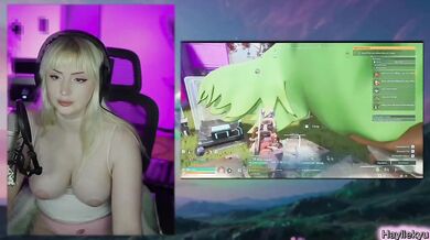 Palworld base tour makes blonde gamer girl choke on her own game