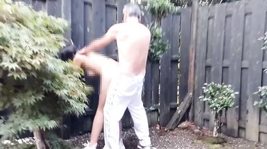 Naked in the wild exposed and dripping wet with shameful lust Japanese slut orgasms in the open