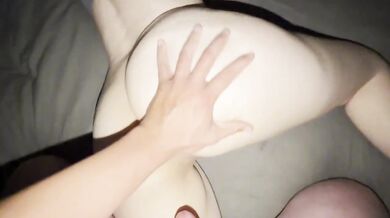 My neighbor dragged me to bed and my small tits shook as he doggystyled my perfect big ass raw