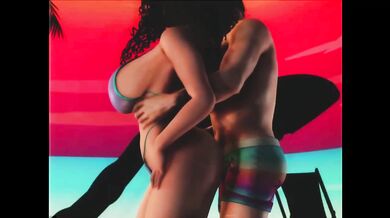 Vintage Animated Big Tits MILF Bikini Melted