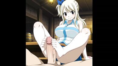 Fairy Tail Lucy Heartfilia anime hentai cartoon sex parody cosplay big tits ass wet pussy fuck booty