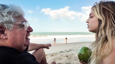 Naked in the caribbean with El Nono Keila Bassi coconut betrayal