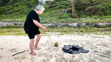 Naked in the caribbean with El Nono Keila Bassi coconut betrayal