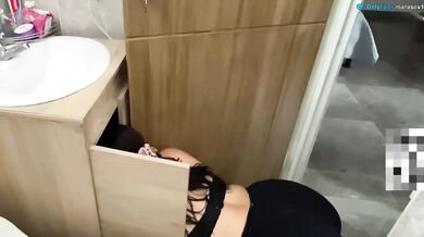Her sluttish stepsister gushes on my big tits after doggy pound hard