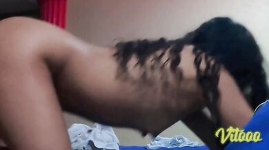 Beautiful latina with a tight ass lying down gets drilled raw by her lover