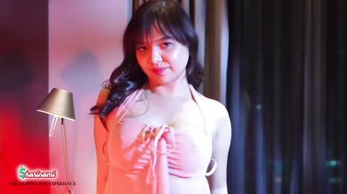Filipina gets soaked testing her new vibrator before the party POV