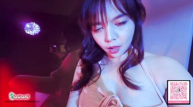 Filipina gets soaked testing her new vibrator before the party POV