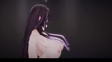 Thicc elf strip dance stripped bare vtuber cumslut mmd hentai