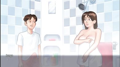 Diara’s bathroom duty every morning with my stepmom’s big tits and ass
