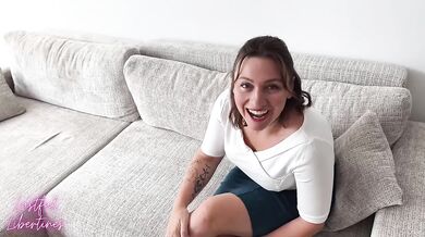 Stepmom's hairy bush creampie blowjob surprise blind date