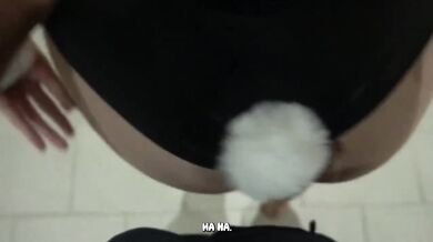 My friend's whore girlfriend got a big dick fucked in her big ass