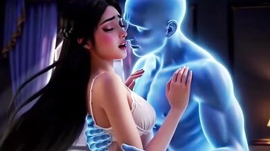 Haunted by a ghost that fucks her loud while she squirts