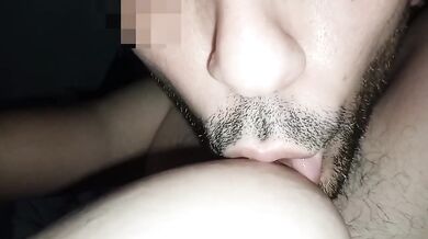 Addicted to sucking her huge natural nipples while she moans in ecstasy