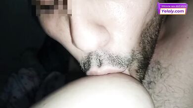 Addicted to sucking her huge natural nipples while she moans in ecstasy